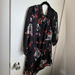 Black and Floral Dress